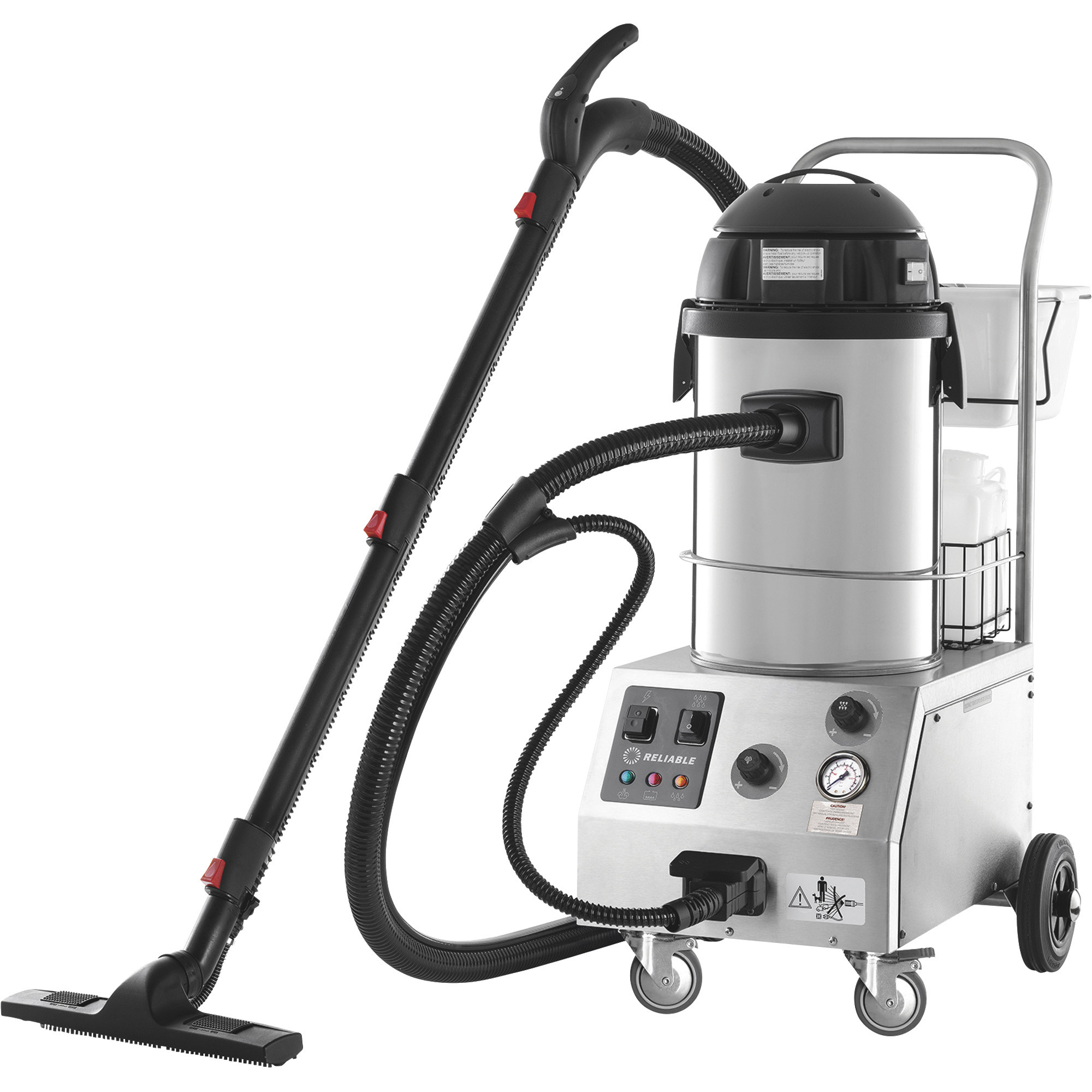 Reliable Tandem Pro 2000CV Commercial-Quality Steam Cleaner/Extractor, Wet/Dry Vacuum, Includes 25-Pc. Accessory Kit, Model# 200CV